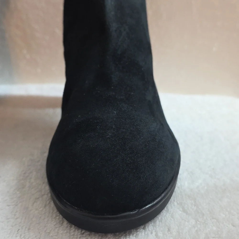 Hush Puppies Saun Olivya Suede Knee High Tall Boots Womens Size 11W